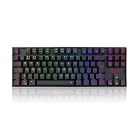 Imagem de Teclado Redragon Mecânico Gamer Kumara Pro Rgb Wireless Preto Switch Brown K552rgb-brs-b (pt Brown)