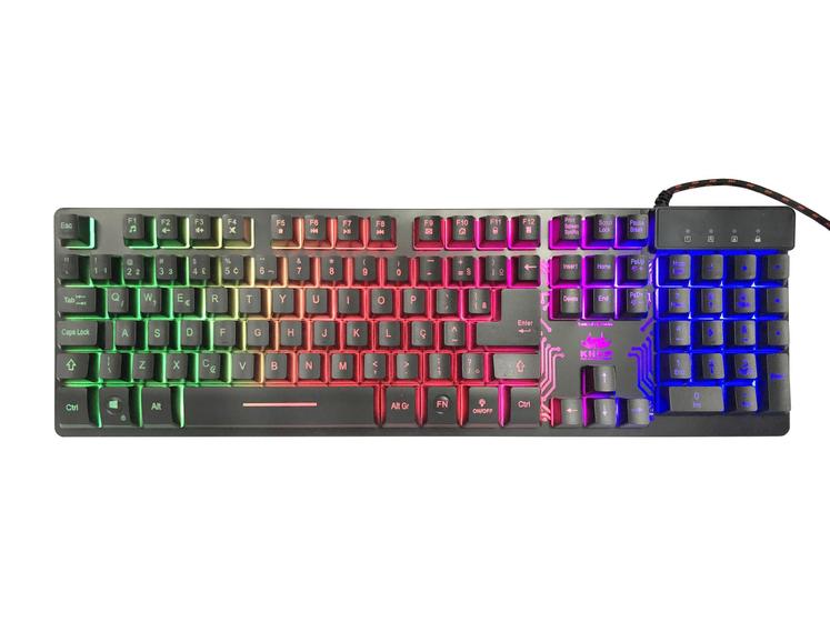 Imagem de Teclado Rgb Gamer Semi Mecanico Anti-Ghosting Knup Kp-Tm009