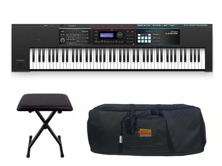 Imagem de Teclado Roland Juno DS88 com Banqueta e Capa Kit