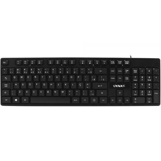 Imagem de Teclado Sate AK-921 USB Portugues Preto