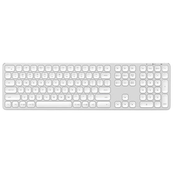 Teclado Satechi Alumínio Bluetooth ST-AMBKS - Inglês Silver Menor preço em Teclado Satechi Alumínio Bluetooth ST-AMBKS - Inglês Silver