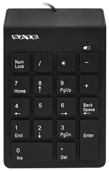 Imagem de Teclado Satellite AK-184 USB Numerico Preto