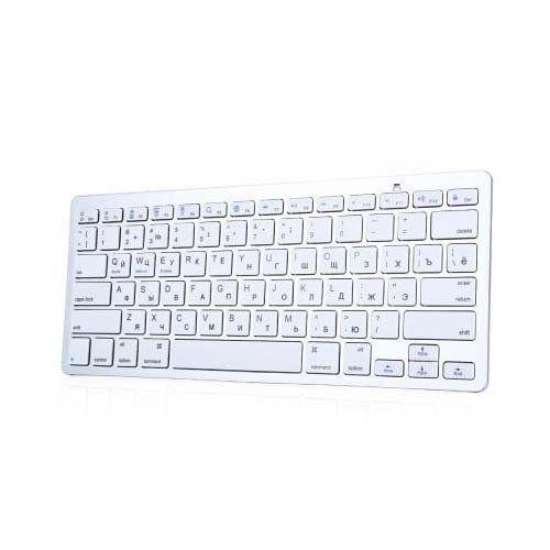 Teclado sem Fio Bluetooth Branco Homologação: 25481602799 - Importado Imagem de Teclado sem Fio Bluetooth Branco Homologação: 25481602799