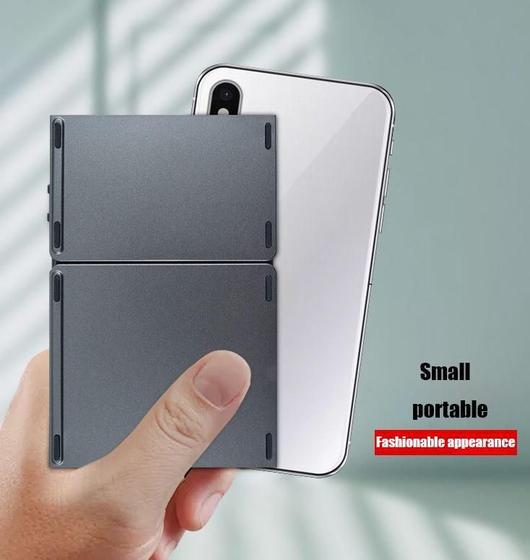 Imagem de Teclado Sem Fio Bluetooth Dobrável Portátil Ultrafino Mini