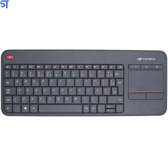 Imagem de Teclado Sem Fio Com Touchpad K-Wt200Bk C3Tech
