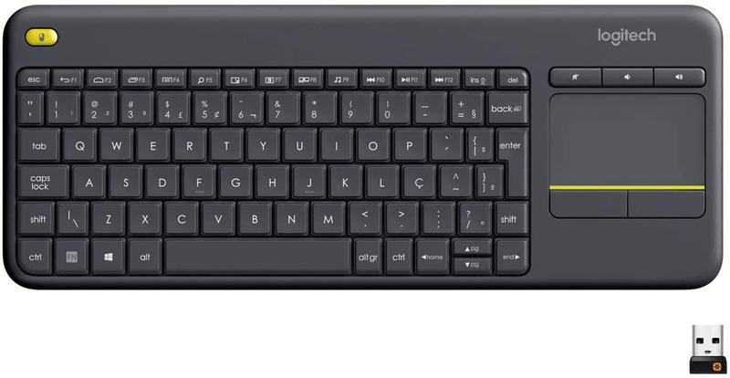 Imagem de Teclado Sem Fio Logitech K400 Plus Tv Com Touchpad Abnt2