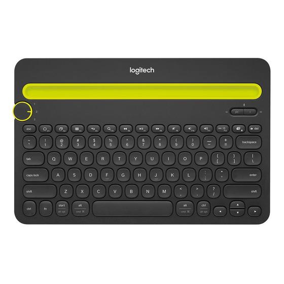Imagem de Teclado sem fio Logitech K480 com Suporte Integrado para Smartphone e Tablet, Bluetooth Easy-Switch para 3 dispositivos - 920-006348