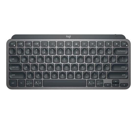 Imagem de Teclado Sem Fio Logitech MX Keys Mini, Iluminação Smart, Bluetooth, USB, Easy-Switch, Recarregável, Grafite - 920-010505