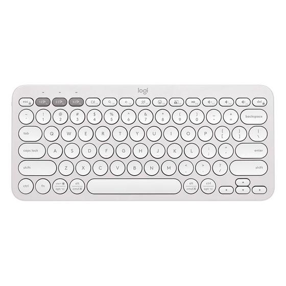 Imagem de Teclado Sem Fio Logitech Pebble Keys 2 K380s Bluetooth Branco US -  920-011790