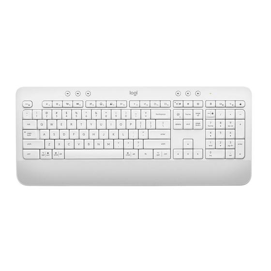 Imagem de Teclado Sem Fio Logitech Signature K650 Bluetooth USB Branco US - 920-010965