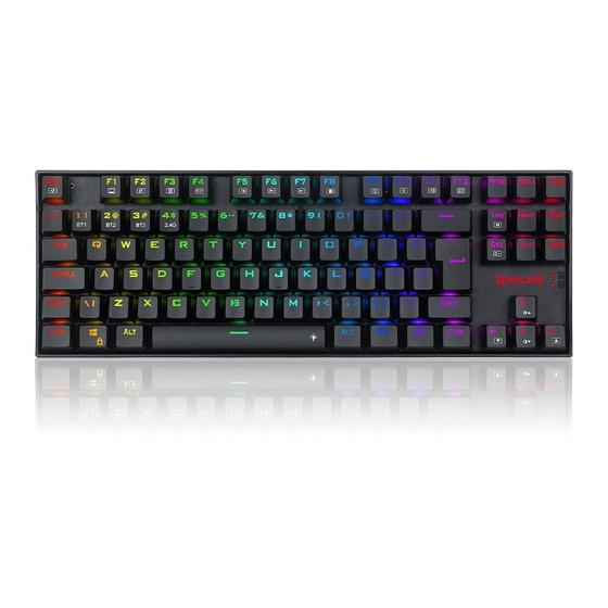 Imagem de Teclado Sem Fio Mecânico Gamer Redragon Kumara Pro, RGB, Wireless e Bluetooth, Switch Blue, Preto - K552RGB-BRS-B (PT BLUE)