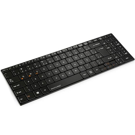 Teclado Wireless Slim Preto Tc220 Multilaser