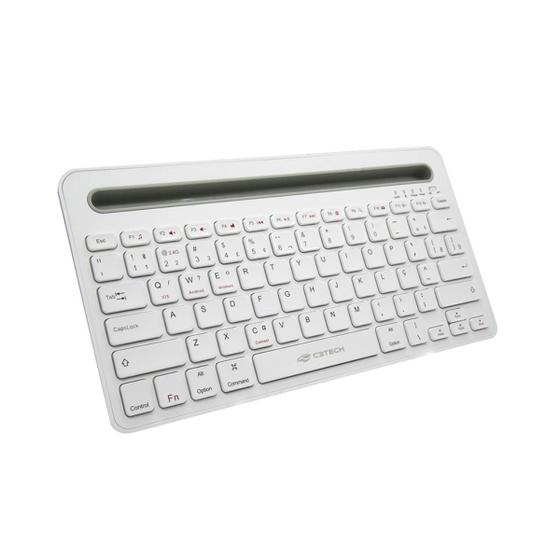 Imagem de Teclado Sem Fio Multi-Device RC/BT K-BT100WH Branco - C3Tech