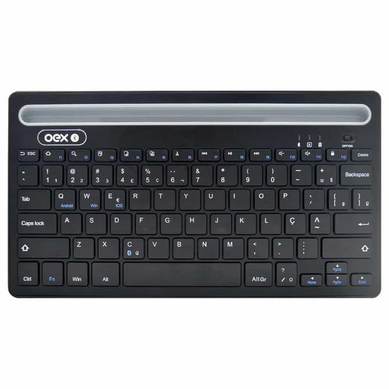 Imagem de Teclado Sem Fio para Tablet e Smartphone Bluetooth Class TC502 OEX