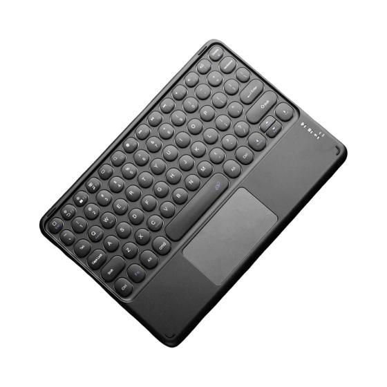 Imagem de Teclado Sem Fio Portátil Ultrafino com Touchpad - Bluetooth Recarregável para iOS, Android e Windows