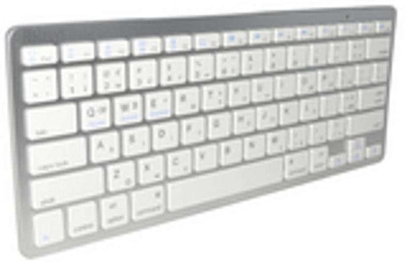 Imagem de Teclado Sem Fio Ultra Fino Bluetooth Para Tablet e Celular, Computador