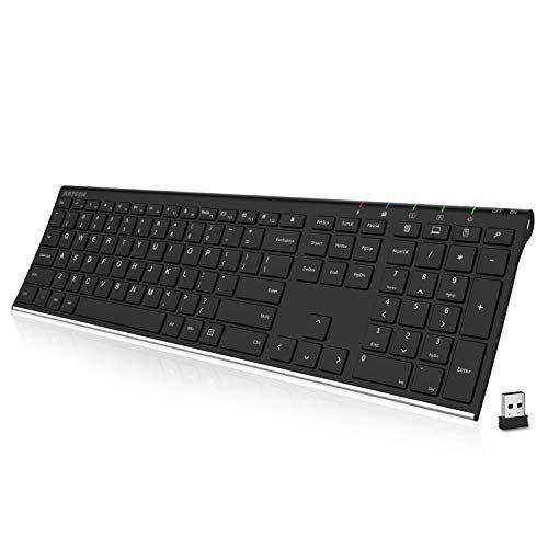 Imagem de Teclado sem fio Ultra Slim com números, bateria recarregável