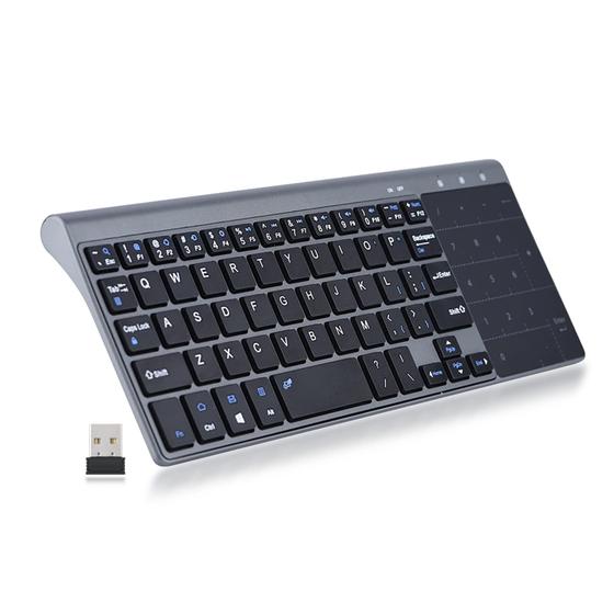 Imagem de Teclado Sem Fio Yoidesu MC-41AG com Touchpad - 59 Teclas - Preto