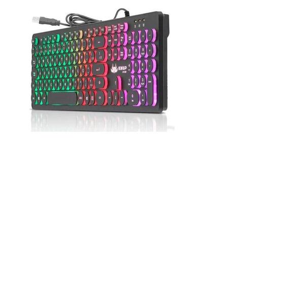 Imagem de Teclado Semi Mecanico Gamer Usb Pc KP-2059 Luminoso