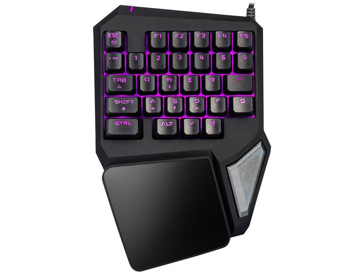 Imagem de Teclado Semimecânico Warrior Gamer One Hand Drugi - USB Preto