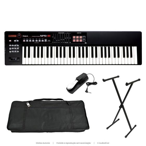 Teclado Sintetizador Roland XPS10 + Pedal Sustain G + Fonte + Capa