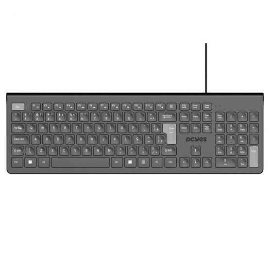 Imagem de Teclado soft c/multimidia usb 2 metros - ptosf2ab - abnt2