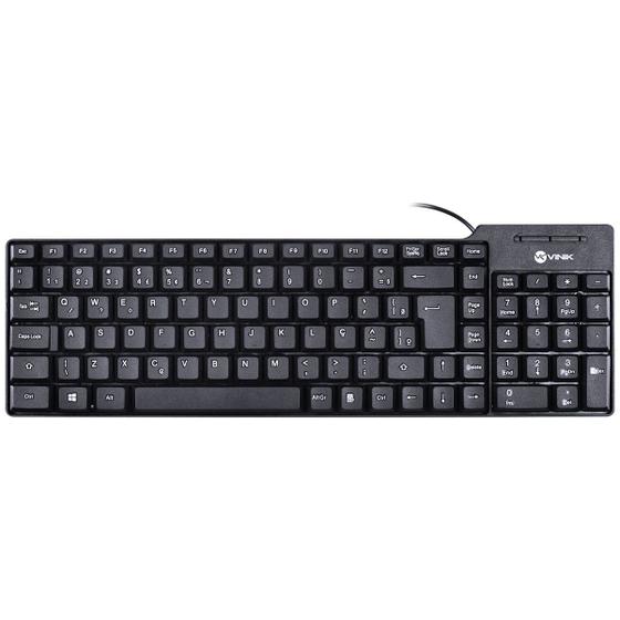 Imagem de Teclado Usb Compacto Dynamic Abnt2 Cabo 1.8m Preto - Dt150