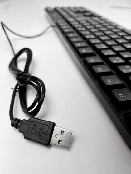 Imagem de Teclado USB computador e notebook Knup teclas padrão ABNT2 alta qualidade