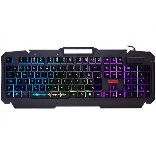 Imagem de Teclado USB Gamer K-MEX KMJ9 Led RGB