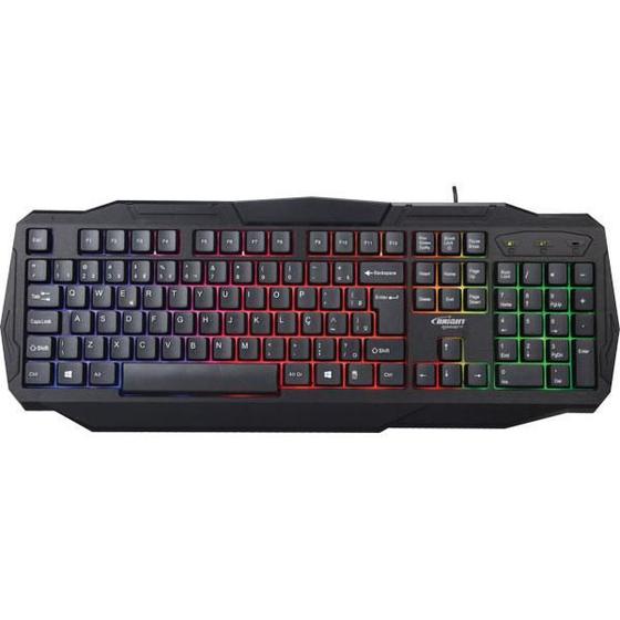 Imagem de Teclado USB Gamer Luminoso 107 Teclas Bright