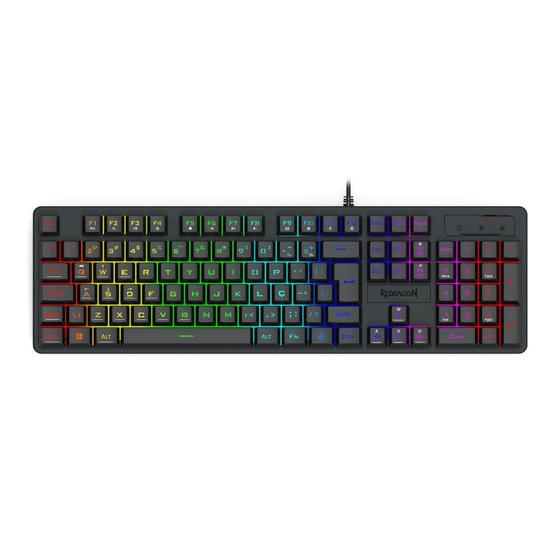 Imagem de Teclado usb gamer netherbane rainbow redragon preto - k521-r pt