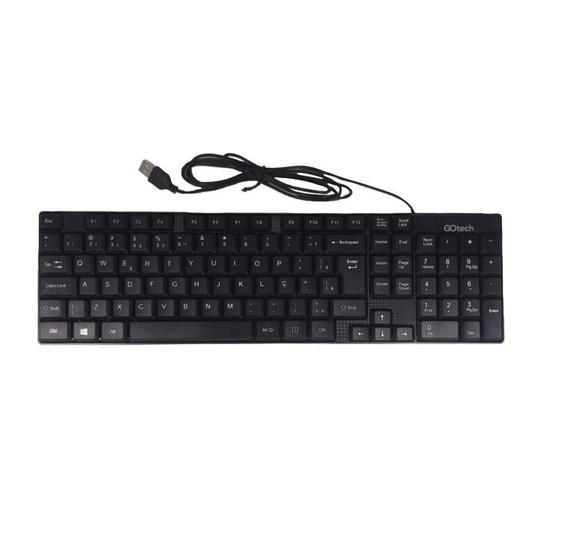 Imagem de Teclado Usb Go Tech Padrão Abnt2 Lk-501