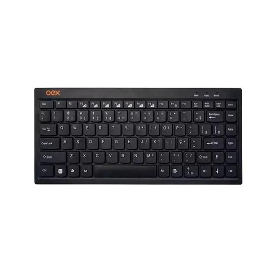 Imagem de Teclado USB Mini Flat Oex TC301 ABNT2 Preto