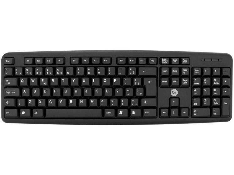 Teclado USB Multimídia Bright - 0014 Menor preço em Teclado USB Multimídia Bright - 0014