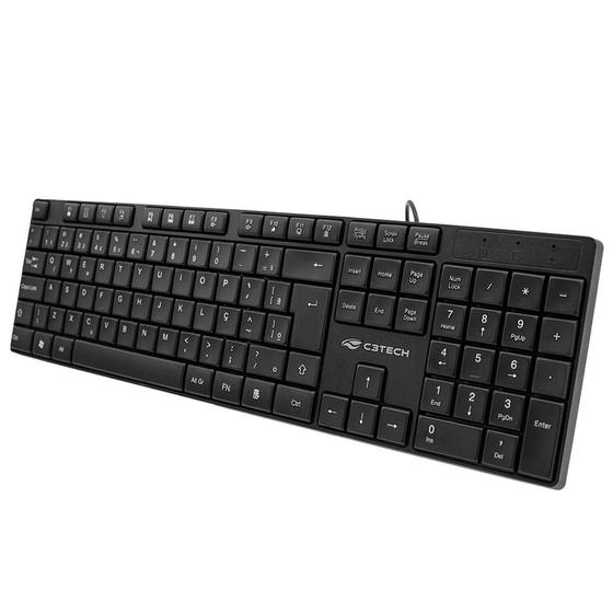 Imagem de Teclado Usb Multimídia Kb-M11Bk Preto - C3Tech
