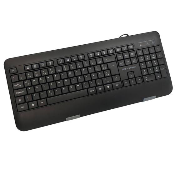 Imagem de Teclado USB Multimídia Preto C3 Tech KB-M100 Com Descanso para Pulso