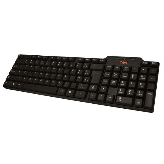 Imagem de Teclado USB Standard TC-102 com fio - Preto OEX