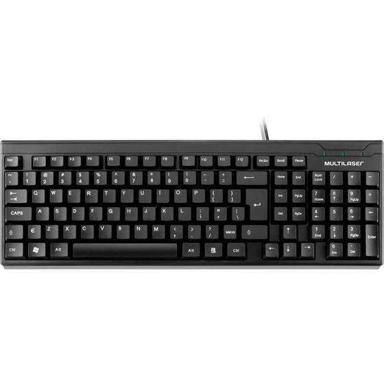 Imagem de Teclado usb super slim basico preto multilaser