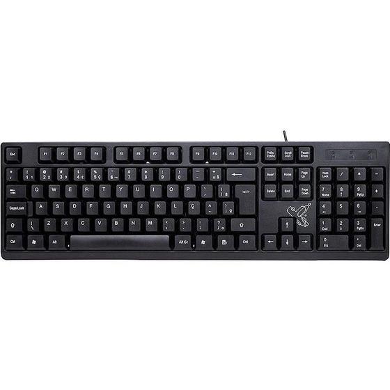 Imagem de Teclado Usb Universitário Fio Usb2.0 Pt.