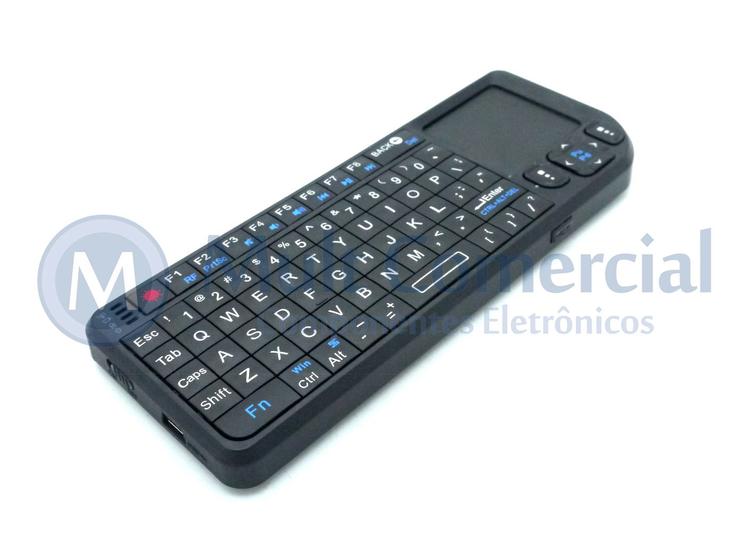 Imagem de Teclado Wireless Ultra Mini com Touchpad e Laser Point integrado e Luz de fundo.
