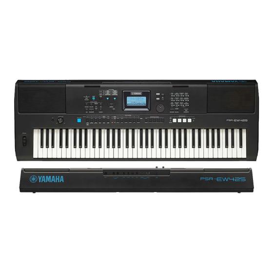 Imagem de Teclado Yamaha PSR-EW425 Arranjador 6/8 c/ Fonte Inclusa Bivolt