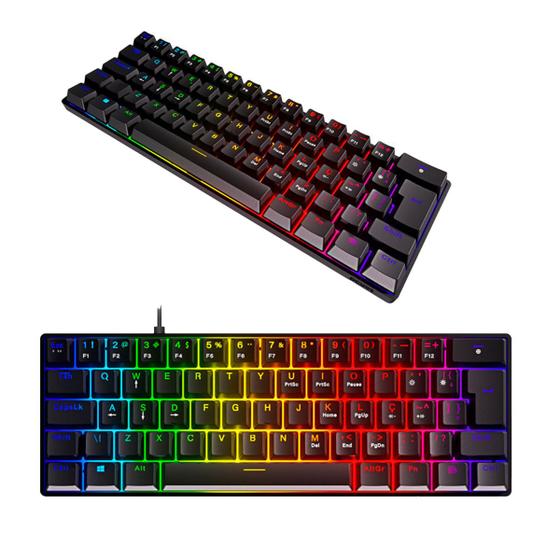 Imagem de Teclado Zot Compacto Mecânico RGB Anti-Ghosting ABNT2 PCYES Outemu Brown