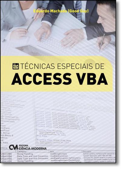 Imagem de Técnicas Especiais de Access Vba - CIENCIA MODERNA