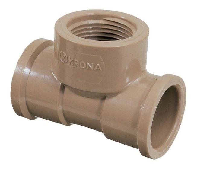 Imagem de Tee 20mm Rosca 1/2 Marrom Krona