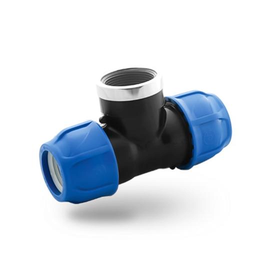 Imagem de Tee De Compressão PP P/PEAD 50x50 1'' Rosca Femea