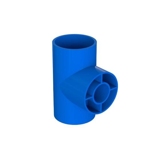 Imagem de Tee De Redução Para Irrigação 75 x 50mm Azul Durín