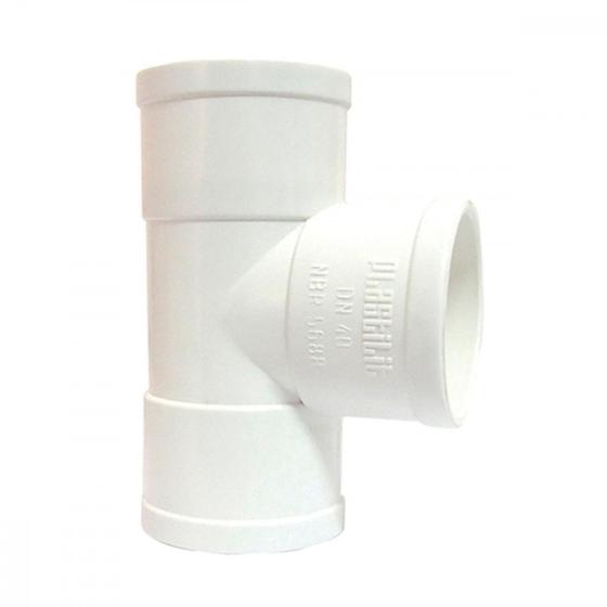 Imagem de Tee Esgoto Plastilit 40 X 40 Branco - Kit C/25 Unidades