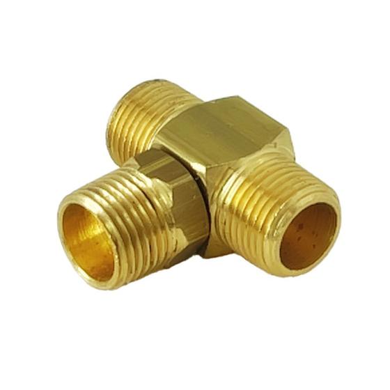 Imagem de Tee Latão 1/2" NPTM x 1/2" NPTM x 1/2" NPTM