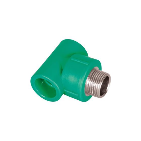 Imagem de Tee Macho 20 x 1/2" BSP PPR Verde para Água Quente e Fria AMANCO