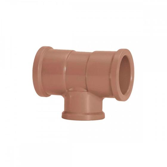 Imagem de Tee Soldavel Red Amanco 25Mm X 20Mm - Kit C/24 Unidades